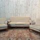 Louis XVI Living Room Sofa and Pair of Bergeres