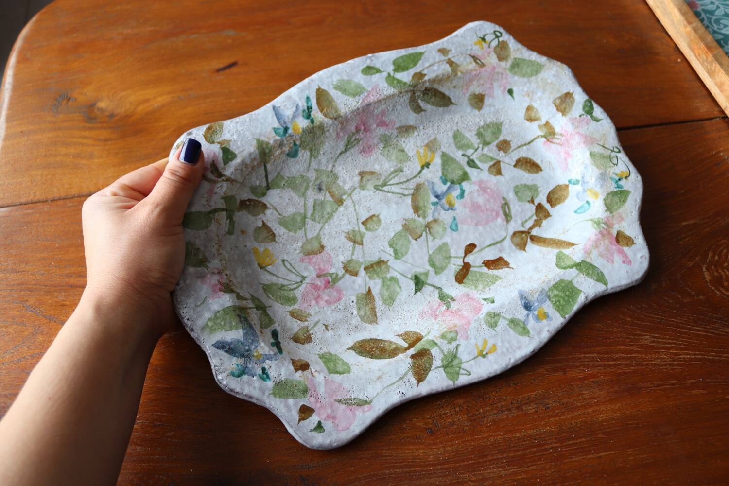 Jacques Laurent and Juliette Mazaudois ceramic serving dish 1950/1960