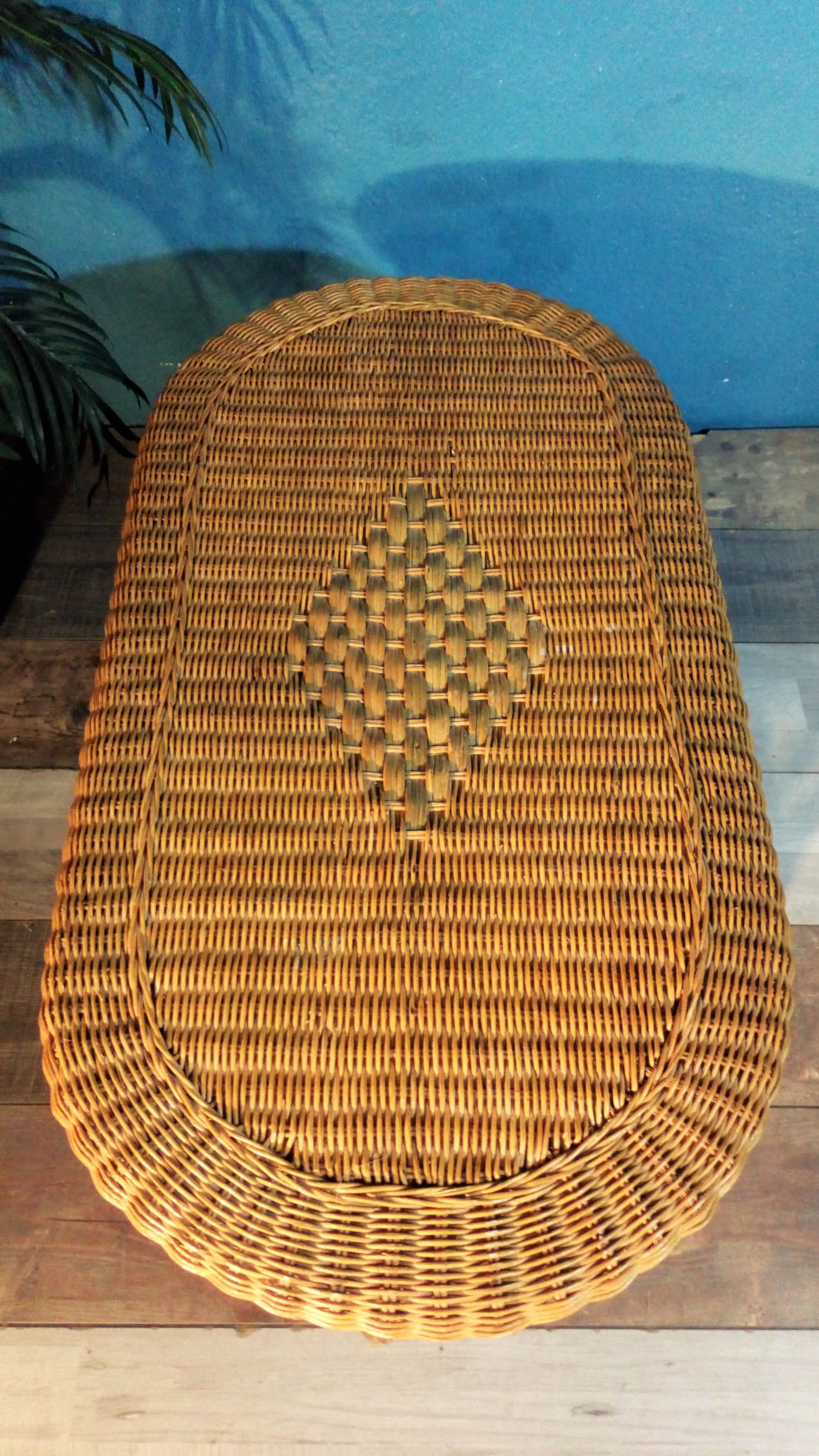Rattan coffee table 1960s