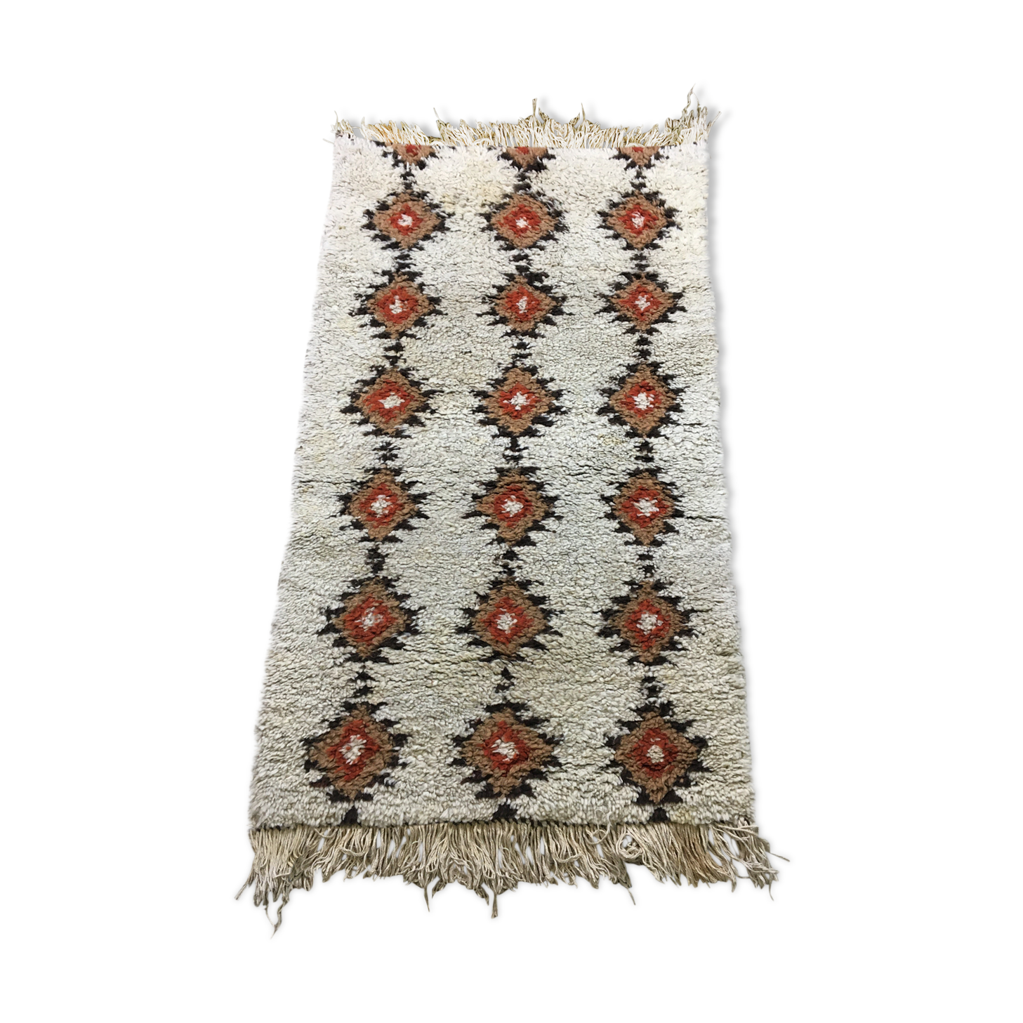 Pure boujad hand knotted wool rug