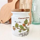 Ceramic pot vintage herbarium decoration