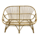 Vintage rattan bench