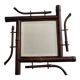 Bamboo wall mirror, Japanese style, late 19th century, 40 cm