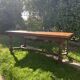 Solid oak farmhouse table with extensions