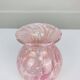 La Rochère pink blown glass vase, vintage