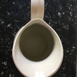 Broc in white fire porcelain with large spout