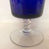 Coupe bleue verre Murano, 1970