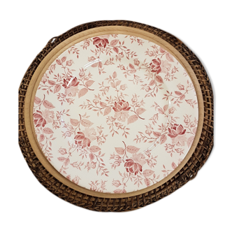 English plates earthenware ironstone rose floral pattern
