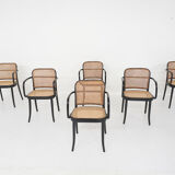 Set of six Josef Hoffman for Ligna a811 dining chairs