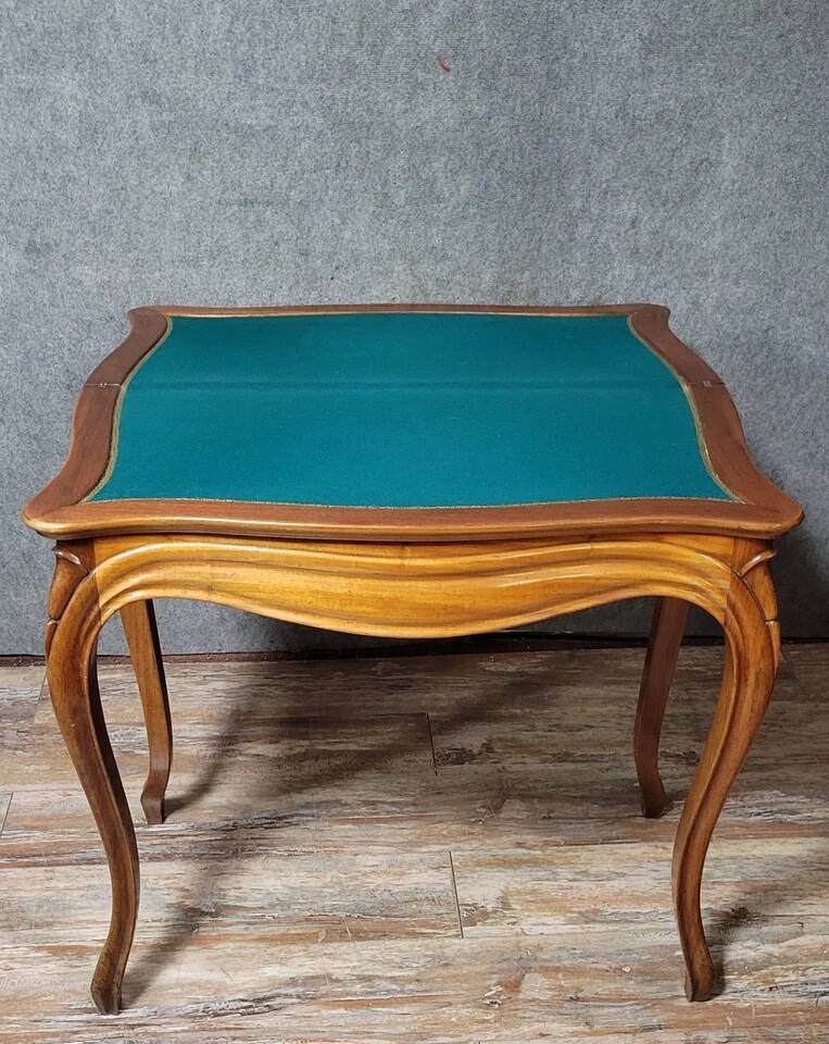 Louis XV style mahogany games table circa 1850