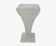 Vase en verre moulé pressé vintage 1960