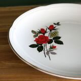 Round serving dish from Moulin des loups, "Carmen" model, in very good condition