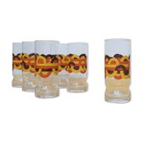 6 verres à boisson, années 70