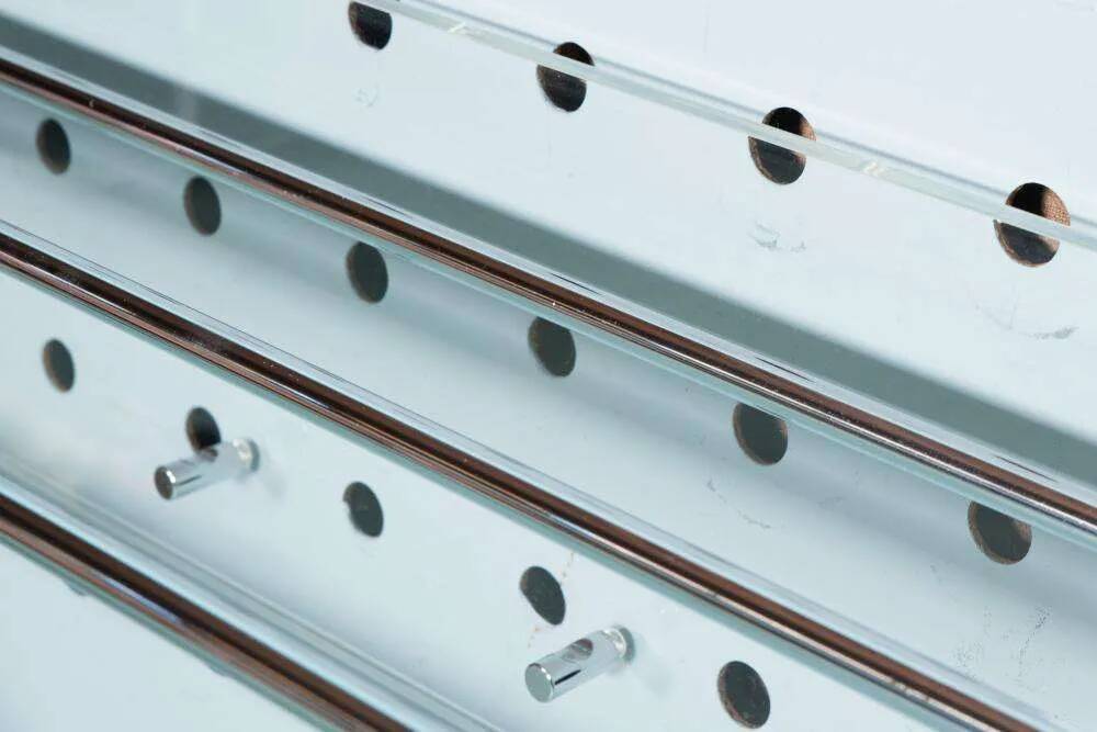 Coat rack with a tubular frame in plexiglass from the 70s, minimalist vintage.