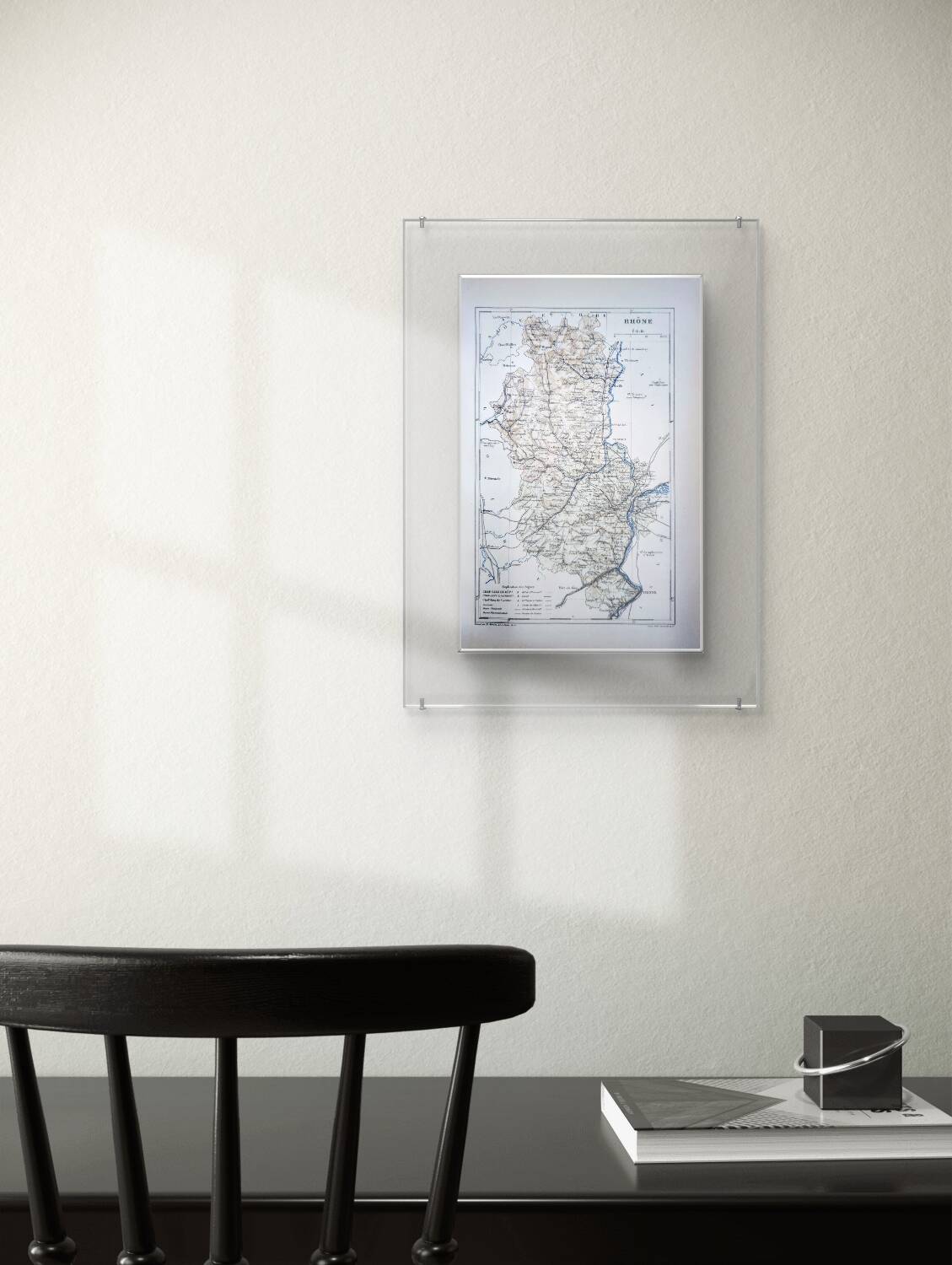 Printed in 1889, Rhône, Auvergne-Rhône-Alpes.