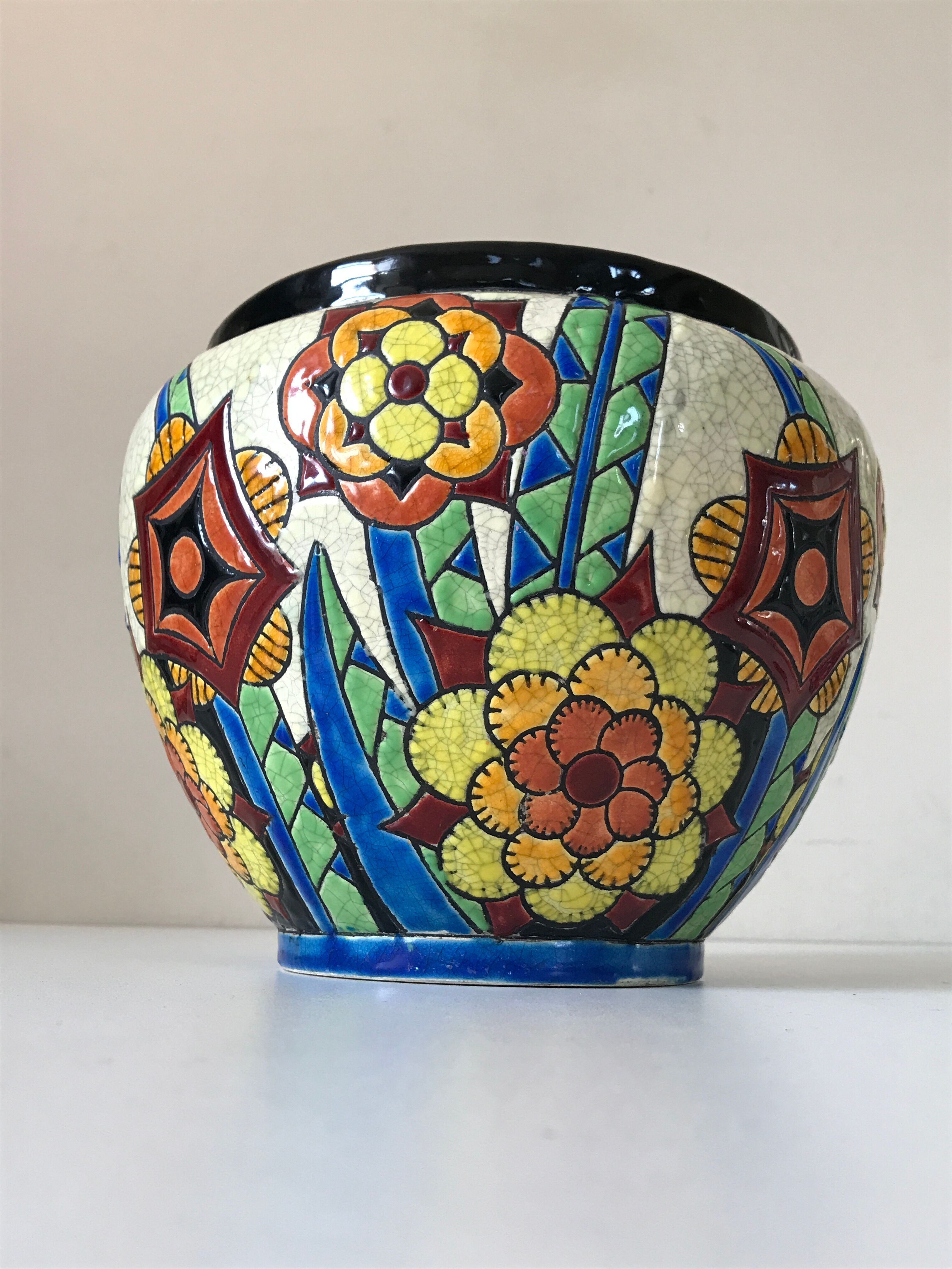 Pot cover Keramis d1316 art deco