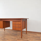 Bureau en teck danois du milieu du siècle par Gunnar Nielsen pour Tibergaard, années 1960.