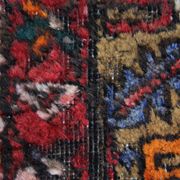 Tribal persian runner rug handwoven traditional red blue wool runner carpet 120x330cm