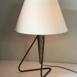 Lampe métal et laiton design 1960