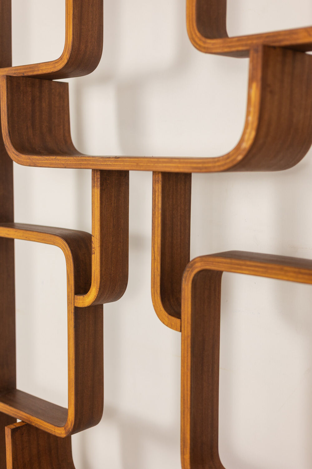 Ludvik Volak. Pair of shelves or partition screen. 1960s-70s.