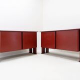 Leather buffet by De Couro from Brazil - 1980s