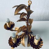 Golden leaf wall light