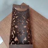 Moroccan wall light in patinated metal