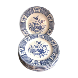 Lot de 6 assiettes plates
