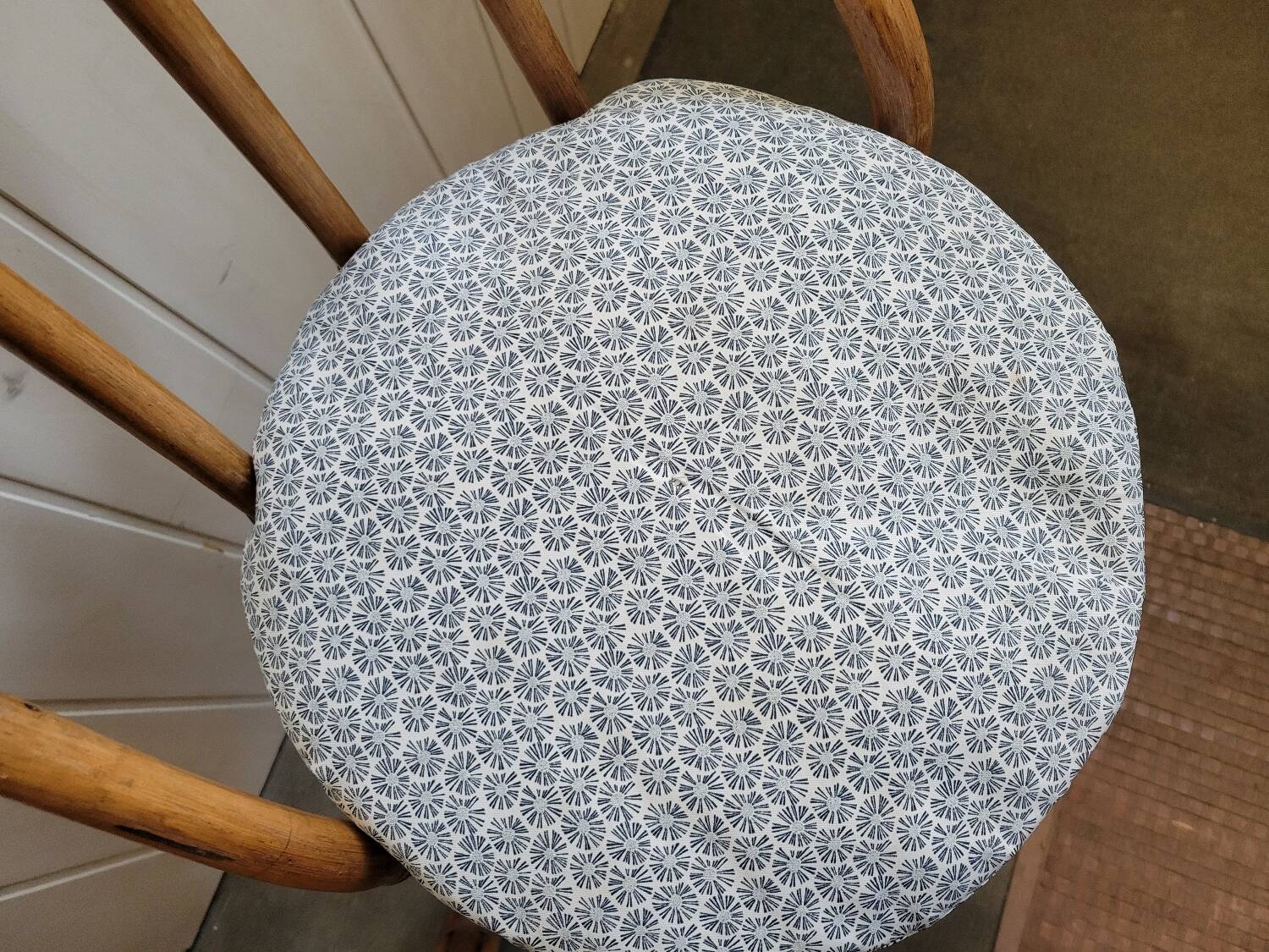 Paire de tabouret de bar en bambou 70's