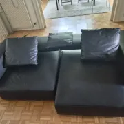 B&B Italia - Andy '13 - Paolo Piva - Sofa design in black natural leather