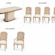 Table chaises fauteuils sam