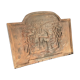 Cast iron fireplace decoration in Relief Deer in good state forest