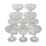 10 glass engraved glass champagne cup, 2 sizes