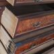 Neo-Renaissance Henri II chest of drawers in walnut burr