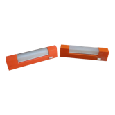 Pair of vintage orange wall lights