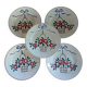 5 antique Longchamp dinner plates