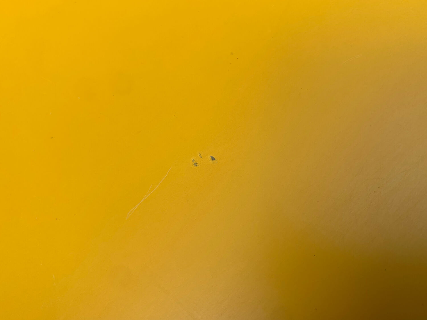 Children's wooden and formica desk and sled chairs 1970