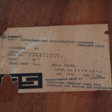 1950s hairpin desk in teak from Netherlands