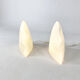 Set of two opaline glass lamps 1980s
