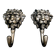 2 brass lion coat hooks 19th century