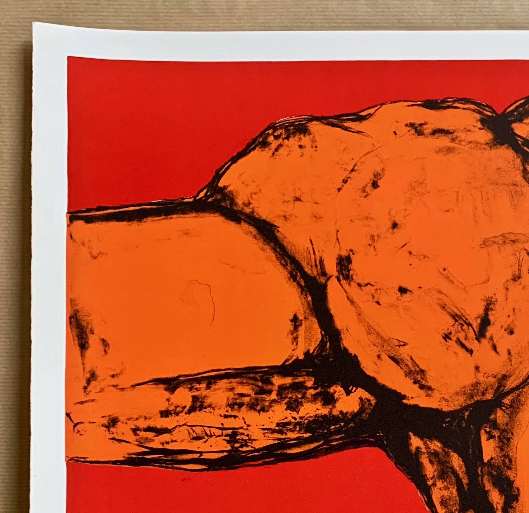 Lithographie originale Maurice Legendre — « Deux Torses » (circa  60–70)