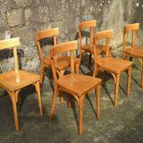 Set of 6 Baumann bistro chairs n° 18