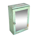 Antique farmhouse cabinet with mirror