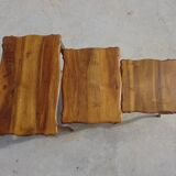 Solid walnut nesting table