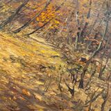 HST painting "Forêt de St Germain - 11 a.m." by L. Delbosco 1984 cf. Andre Roland