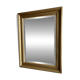 Large antique beveled mirror in the Napoleon III style - Gold and black frame