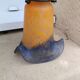 Antique Art Deco glass paste lamp tulip signed VIANNE
