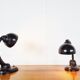 Pair of bakelite 11126 Table Lamps by Eric Kirkman Cole, 1930s