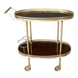 Brass Rolling Serving Cart - 1960