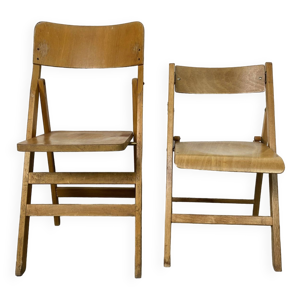 Paire de chaise pliante